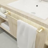 Полотенцедержатель Fixsen Comfort Gold FX-87001 Золото-сатин — фото 3, Полотенцедержатели