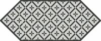 Керамический декор Kerama Marazzi Келуш 5 черно-белый HGD/A484/35006 14х34 см — фото 1, Керамическая плитка
