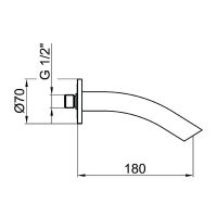 Товар: Излив для смесителя Webert Aria AC0869560 Черный матовый - фото 2 Излив для смесителя Webert Aria AC0869560 Черный матовый — фото 2, Комплектующие для душевого оборудования