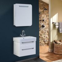 Тумба под раковину Onika Неаполь 60 подвесная Белая — фото 5, Мебель для ванной