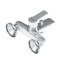 Смеситель для ванны Damixa Origin Elegance 841000000 Хром Белый — фото 4, Смесители