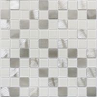 Стеклянная мозаика Bonaparte Titan Silver 31,8х31,8 см — фото 1, Мозаика