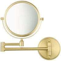 Косметическое зеркало Fixsen Hotel FX-31021G Золото-сатин — фото 1, Косметические зеркала