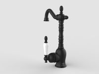 Смеситель для раковины GPD Retro Colored MTL180-S Черный матовый — фото 4, Смесители