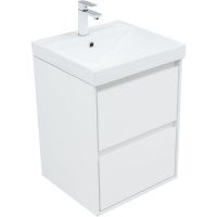 Товар: Тумба под раковину Aquanet Милан 50 336366 подвесная Белый глянец - фото 4 Тумба под раковину Aquanet Милан 50 336366 подвесная Белый глянец — фото 4, Мебель для ванной