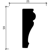 Товар: Молдинг Decor-Dizayn 2000x59x21 мм арт-161A - фото 4 Молдинг Decor-Dizayn 2000x59x21 мм арт-161A — фото 4, Молдинги