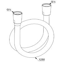 Душевой шланг Kludi Suparaflex 61071N0-00 Золото брашированное — фото 2, Душевые шланги
