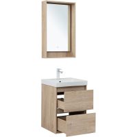 Товар: Тумба под раковину Aquanet Милан 50 336381 подвесная Дуб светлый - фото 13 Тумба под раковину Aquanet Милан 50 336381 подвесная Дуб светлый — фото 13, Мебель для ванной