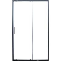 Душевая дверь Ceruttispa Gloria D120B профиль Черный стекло прозрачное — фото 1, Душевые двери в нишу