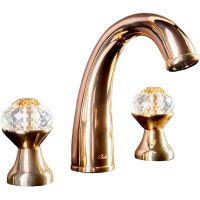 Смеситель для раковины Boheme Flora 297-FL Золото — фото 1, Смесители