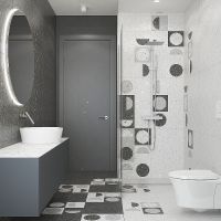 Керамогранит Керамин Мари Эрми 7 белый 50х50 см — фото 2, Керамическая плитка