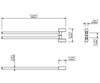 Товар: Полотенцедержатель Sonia S-Cube 168019 поворотный Хром - фото 2 Полотенцедержатель Sonia S-Cube 168019 поворотный Хром — фото 2, Полотенцедержатели
