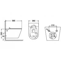 Унитаз Abber Bequem подвесной с сиденьем Микролифт арт-AC1106P — фото 10, Умные унитазы