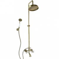 Душевая система Webert Armony AM721208065 Бронза — фото 1, Душевые стойки