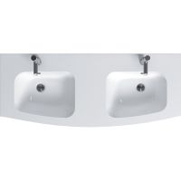 Товар: Раковина Jacob Delafon Nona 140 EB1883RU-00 двойная Белая - фото 2 Раковина Jacob Delafon Nona 140 EB1883RU-00 двойная Белая — фото 2, Раковины встраиваемые сверху