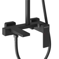 Товар: Душевая система Grossman Style 500.K35.05.210 Черная матовая - фото 3 Душевая система Grossman Style 500.K35.05.210 Черная матовая — фото 3, Душевые стойки