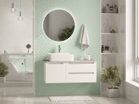 Товар: Тумба с раковиной Brevita Cargo 100 УТ000024162 подвесная Белая матовая - фото 10 Тумба с раковиной Brevita Cargo 100 УТ000024162 подвесная Белая матовая — фото 10, Мебель для ванной