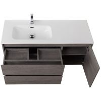 Тумба под раковину BelBagno Kraft 120 L KRAFT-1200-2C-1A-SO-CG-L подвесная Cemento Grigio — фото 7, Тумбы под раковину