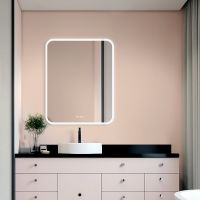 Зеркало Silver Mirrors Стив-3 80 LED-00002827 с подсветкой с сенсорным выключателем с подогревом и часами — фото 5, Зеркала в ванную комнату