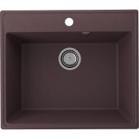 Кухонная мойка Ulgran Quartz Forte 580-06 Трюфель — фото 1, Кухонные мойки