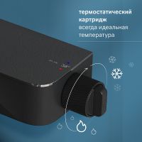 Товар: Душевая система AM.PM Func F078F322 с термостатом Черная матовая - фото 6 Душевая система AM.PM Func F078F322 с термостатом Черная матовая — фото 6, Душевое оборудование. Душевая программа