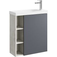 Корпус тумбы под раковину Aqwella Alba 60 R ALB0106RLS подвесной Камень натуральный — фото 2, Мебель для ванной