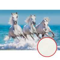 Фреска Ortograf Животные 30455 Фактура флок FLK Флизелин (4*2,7) Белый/Голубой, Животные — фото 1, Фрески