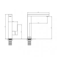 Смеситель для раковины Abber Daheim AF8214G Золото матовое — фото 3, Смесители