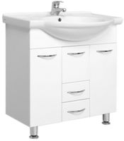 Тумба под раковину Onika Моника 75 Белая — фото 1, Тумбы под раковину