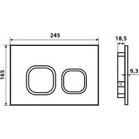 Товар: Клавиша смыва Esbano LPS-10GW ESINLPS10GW Белая глянцевая - фото 3 Клавиша смыва Esbano LPS-10GW ESINLPS10GW Белая глянцевая — фото 3, Кнопки смыва