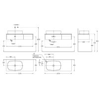 Тумба под раковину Kerama Marazzi Magica 120 MA.120.2\EGR.M подвесная Вечерний серый матовый — фото 5, Тумбы под раковину