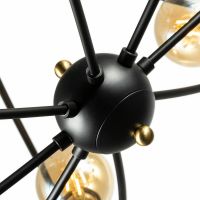 Люстра Artelamp Glasgow A1963PL-8BK Черная Бронза — фото 3, Люстры