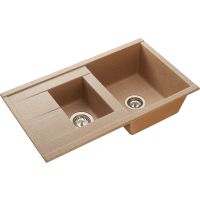 Кухонная мойка Aquaton Делия 87 1A716232DE220 Песочная — фото 2, Кухонные мойки