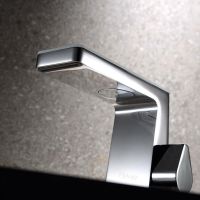 Смеситель для раковины Black&White Universe 7320U Хром Белый матовый — фото 2, Смесители