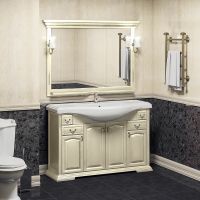 Зеркало Opadiris Риспекто 120 00-00007050 Слоновая кость с выключателем — фото 6, Мебель для ванной