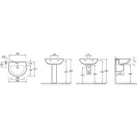 Товар: Раковина Jacob Delafon Patio 66 E1998G-00 Белая - фото 6 Раковина Jacob Delafon Patio 66 E1998G-00 Белая — фото 6, Раковины