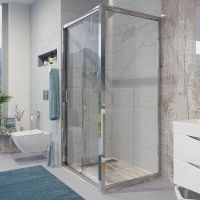 Товар: Душевая стенка Niagara Nova 90 NG-A90 профиль Хром стекло прозрачное - фото 2 Душевая стенка Niagara Nova 90 NG-A90 профиль Хром стекло прозрачное — фото 2, Боковые стенки