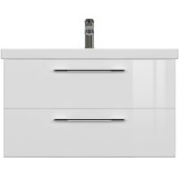 Товар: Тумба под раковину Cersanit Lara 80 64137 подвесная Белая - фото 2 Тумба под раковину Cersanit Lara 80 64137 подвесная Белая — фото 2, Мебель для ванной