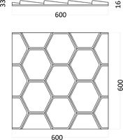 Гипсовая 3д панель Artpole Bee M-0040 600x600 мм — фото 10, Гипсовые 3Д панели