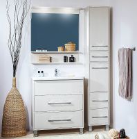 Тумба под раковину Бриклаер Чили 70 4627125415005 Светлая лиственница — фото 2, Мебель для ванной