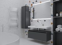 Товар: Столешница под раковину Boheme Armadi Art Flat 100 869-100 Белая - фото 3 Столешница под раковину Boheme Armadi Art Flat 100 869-100 Белая — фото 3, Раковины