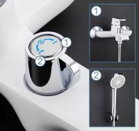 Товар: Смеситель для ванны Frap H31 F3231 Белый Хром - фото 7 Смеситель для ванны Frap H31 F3231 Белый Хром — фото 7, Смесители