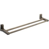 Полотенцедержатель WasserKRAFT Exter K-5240 двойной Светлая бронза — фото 1, Полотенцедержатели