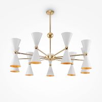 Люстра Maytoni Modern Vesper MOD108PL-18WG Белая Золото — фото 3, Люстры