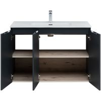 Тумба под раковину Aquanet Алвита New 100 277531 подвесная Антрацит — фото 4, Тумбы под раковину