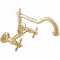 Смеситель для раковины Rav Slezak Morava retro MK102.5/28Z Золото — фото 1, Смесители для раковины