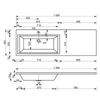 Тумба с раковиной Эстет Dallas Luxe 150 L ФР-00009681 Белая — фото 9, Тумбы с раковиной