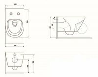 Унитаз beWash Bogen 88303201 подвесной Белый глянец с сиденьем Микролифт — фото 4, Унитазы