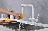 Смеситель для кухни Paulmark Serpentine Se213222-431 Белый матовый — фото 15, Смесители для кухни