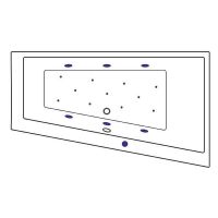 Акриловая ванна Excellent Sfera 170x100 R WAEX.SFP17.RELAX.GL с гидромассажем — фото 7, Ванны